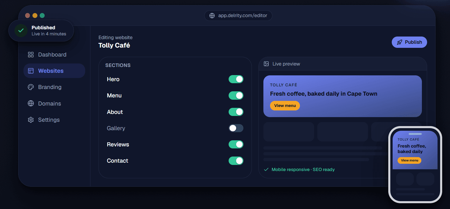 Delrity screenshot